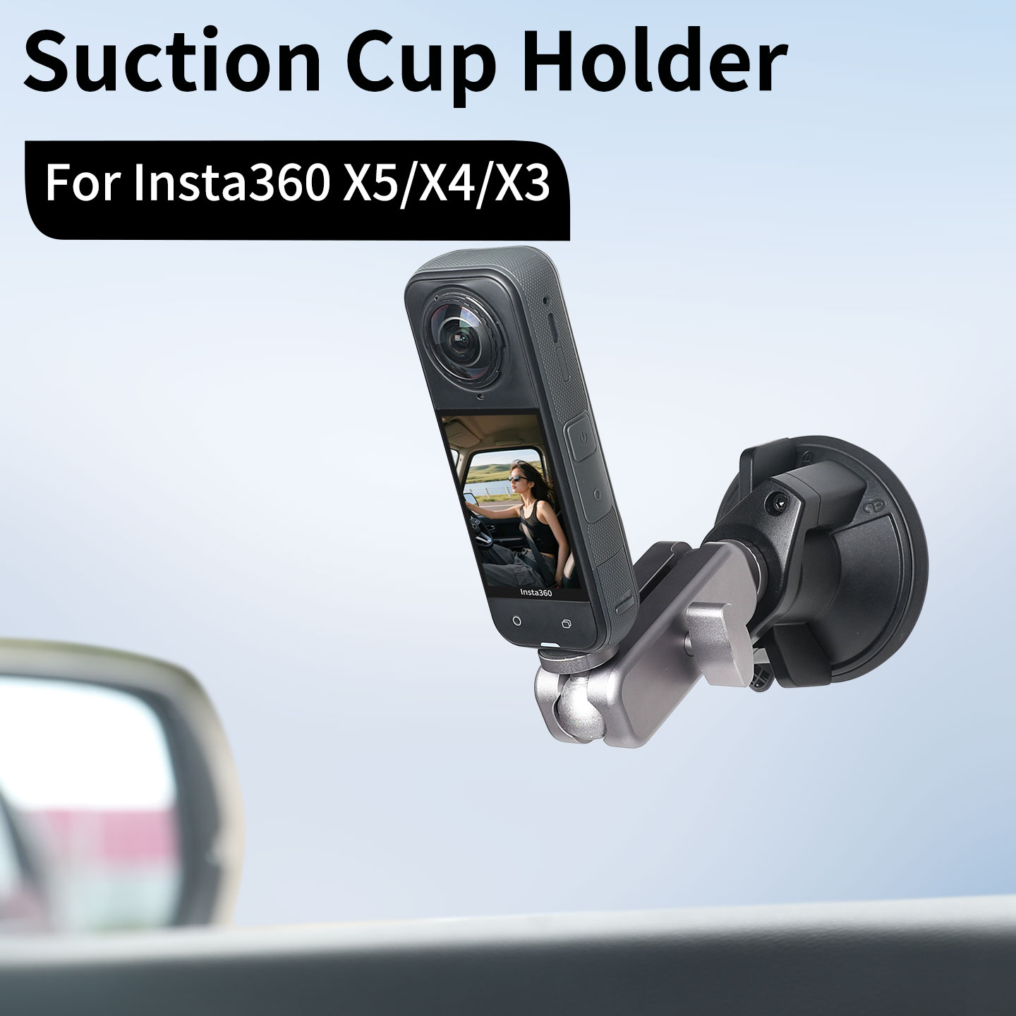 Insta360 Camera X3 - Support à ventouse pour caméra d'action