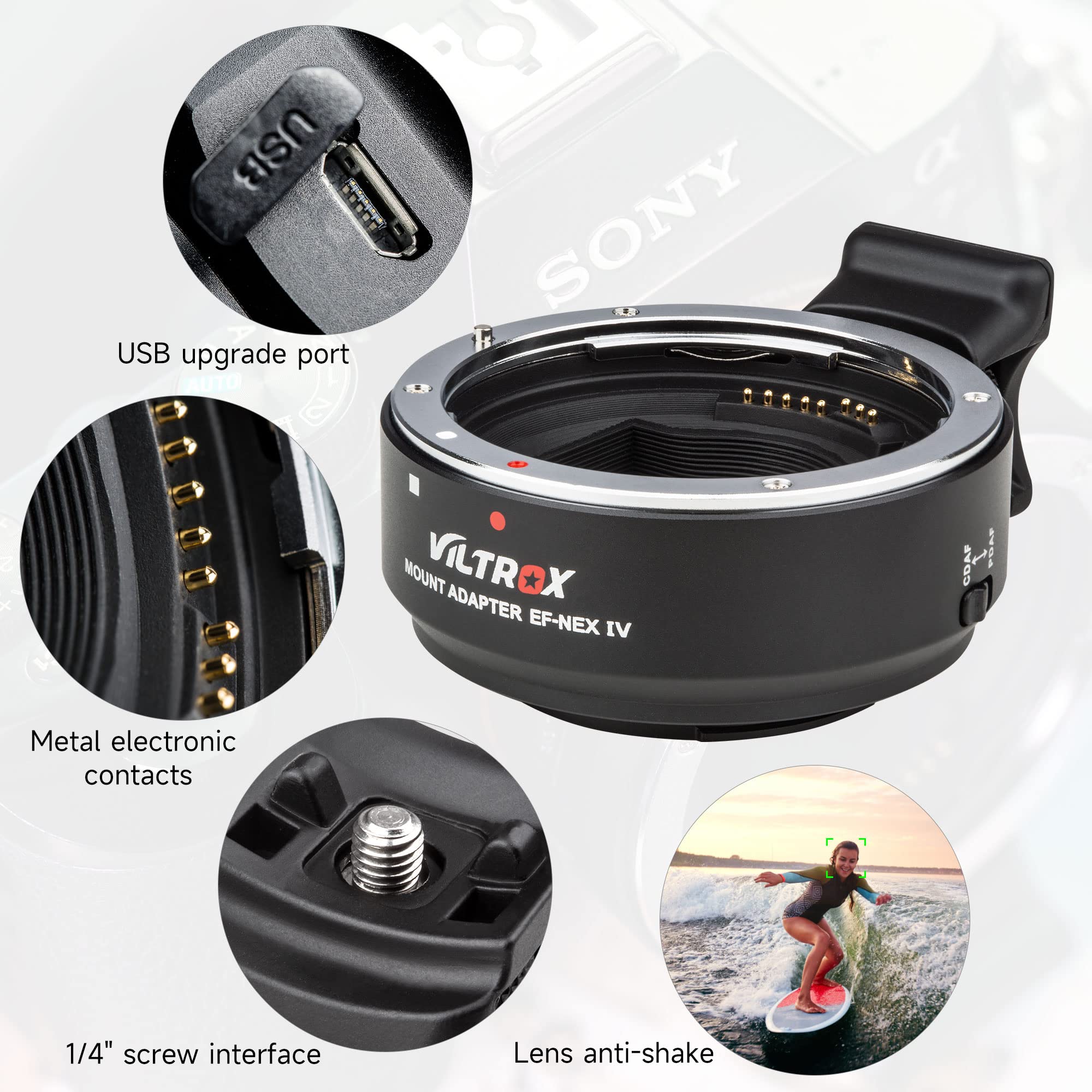 Viltrox EF-NEX IV anneau adapt - Sony Camera A7 Iv avis et prix
