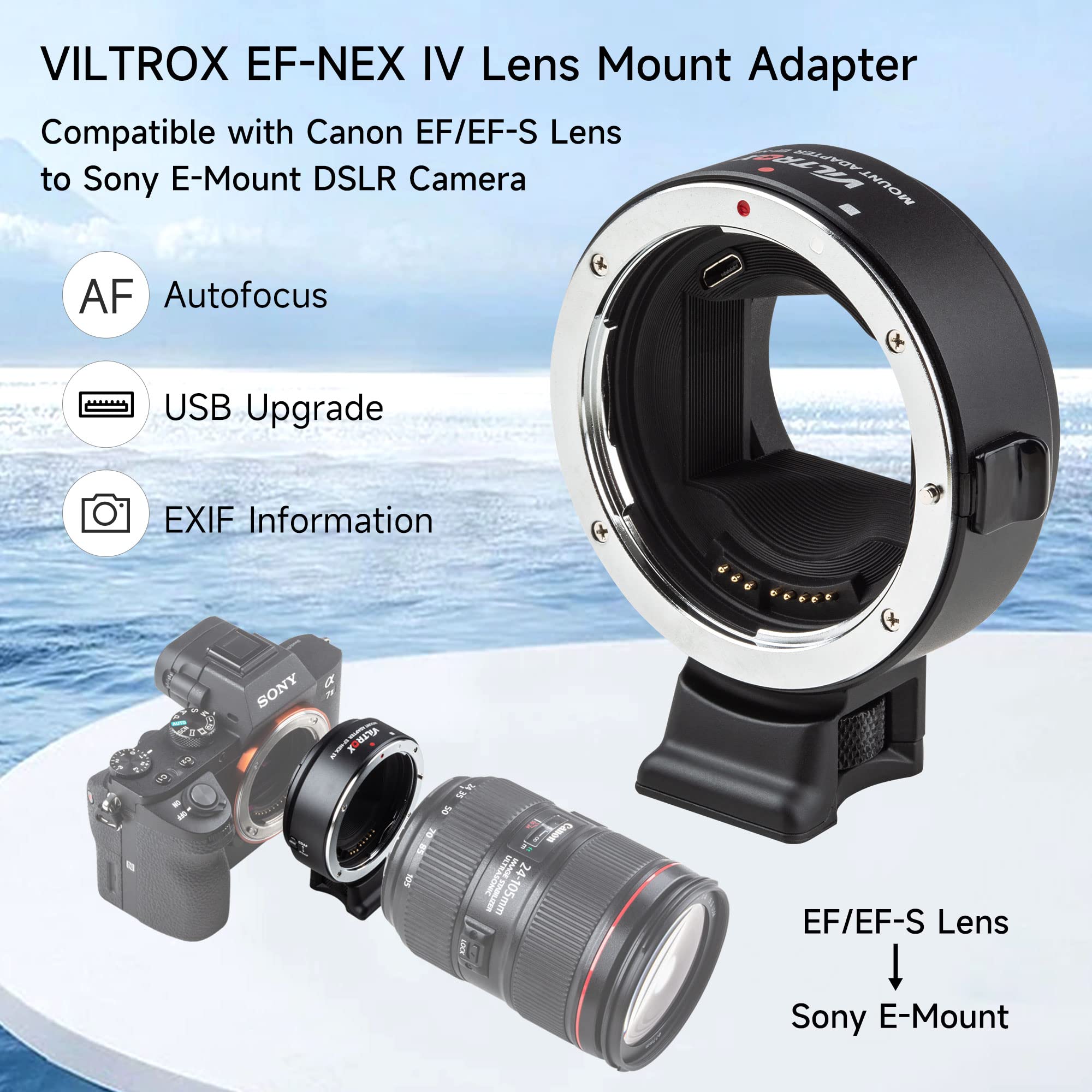 Viltrox EF-NEX IV anneau adapt - Sony Camera A7 Iv avis et prix